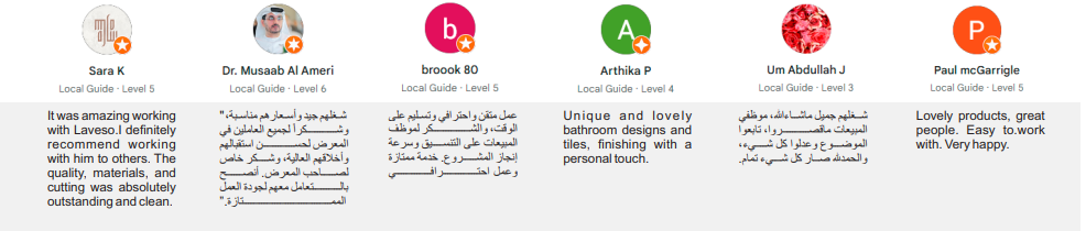 Clients reviews/ Feedback