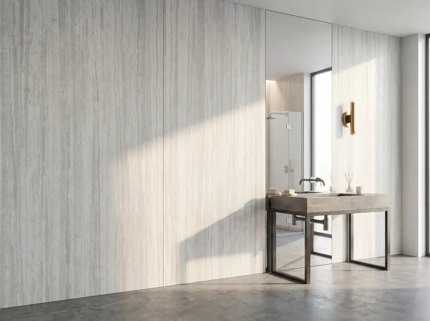 Travertine White Slab | Premium Natural Stone for Elegant Interiors