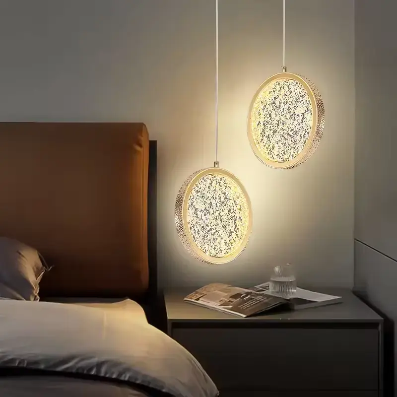 Nordic Crystal Round LED Pendant Light 