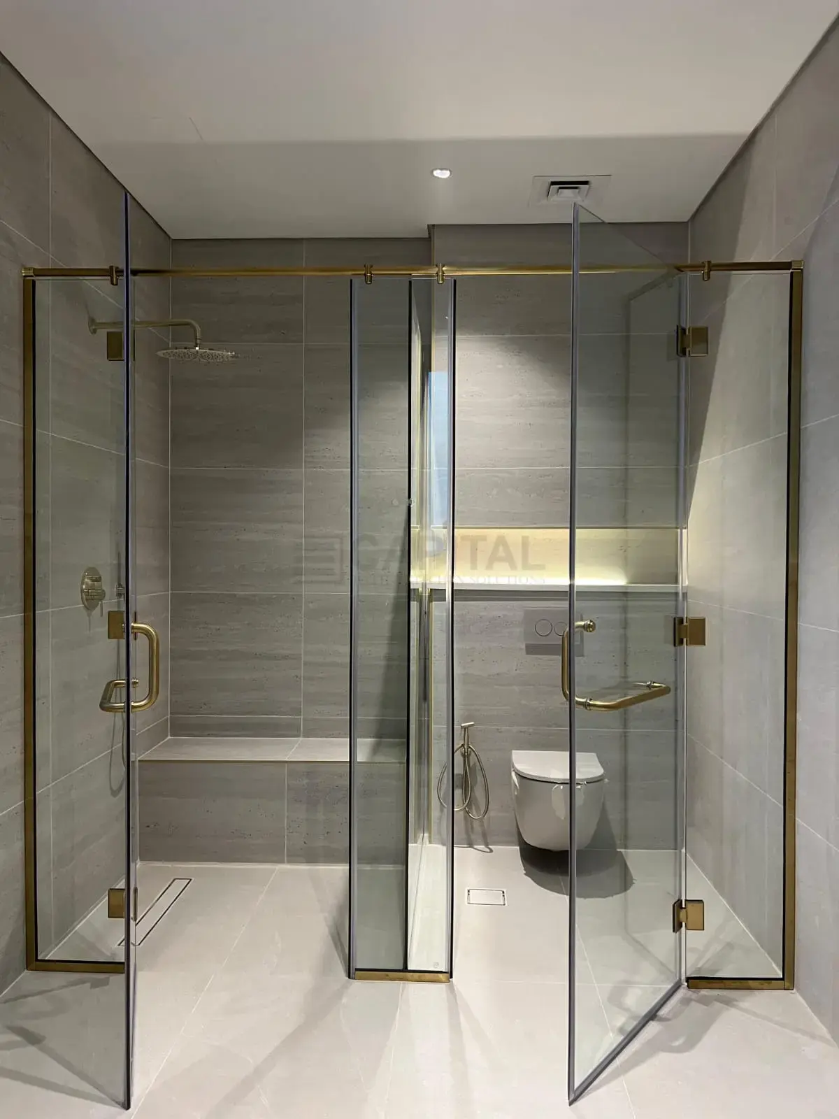 Hinged Shower Glass 