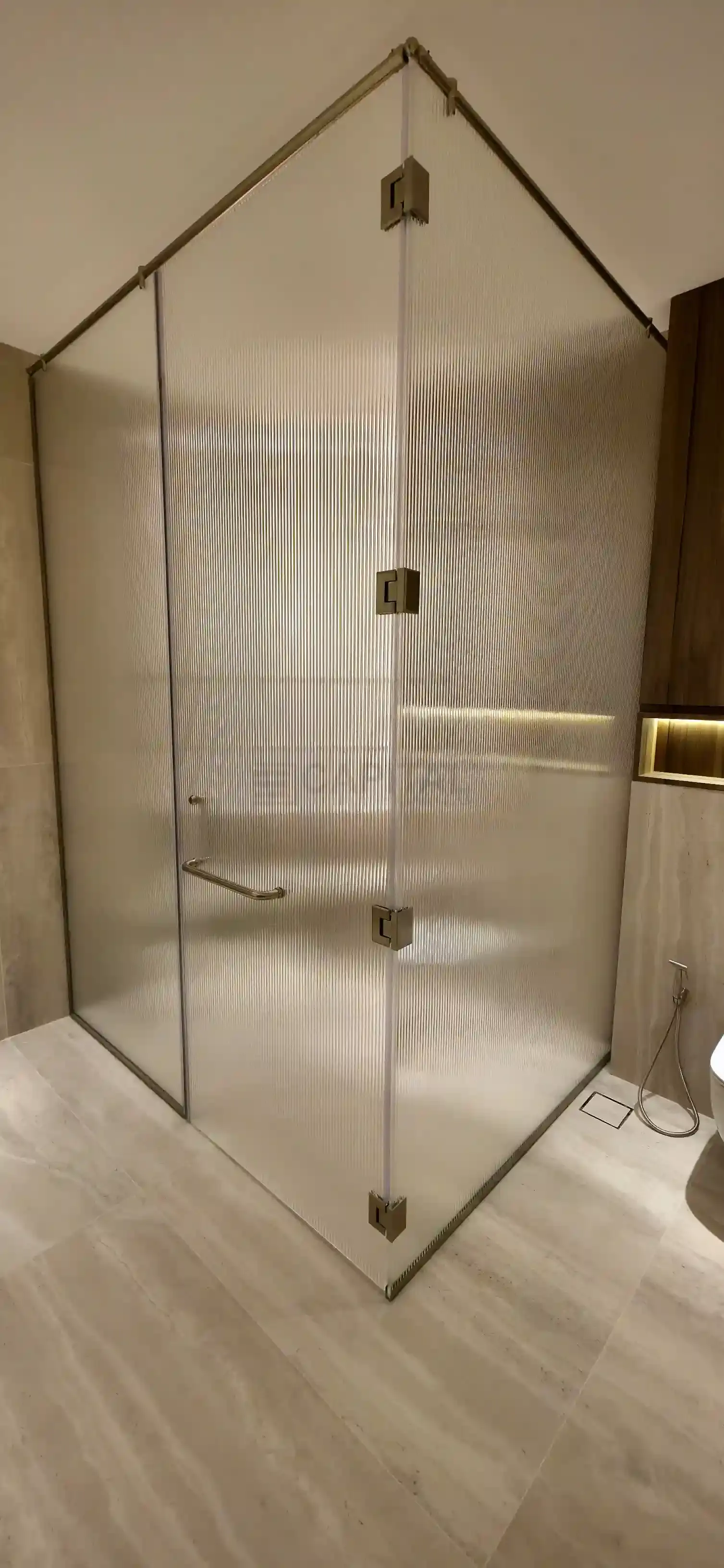 Hinged Shower Glass 