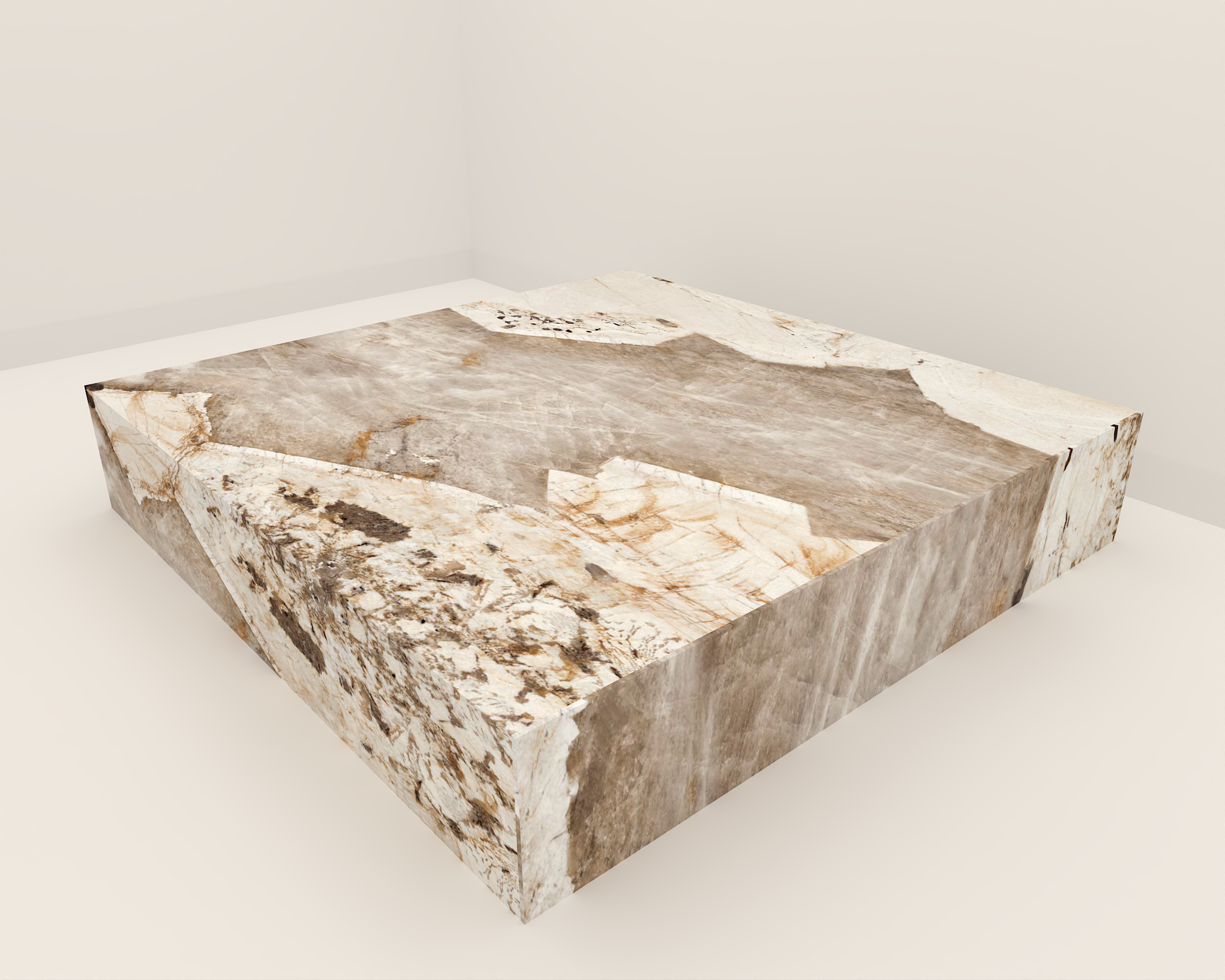 Patagonia center table made of sintered stone 3D