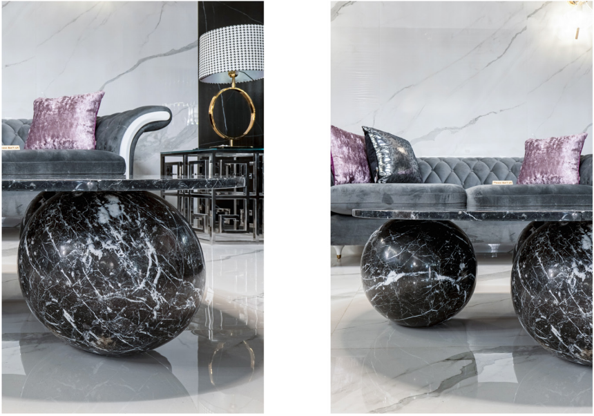 Pluto Coffee Table black 3D