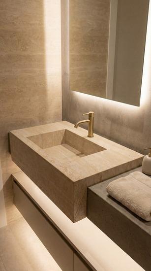 Modern Square Porcelain Basin Counter