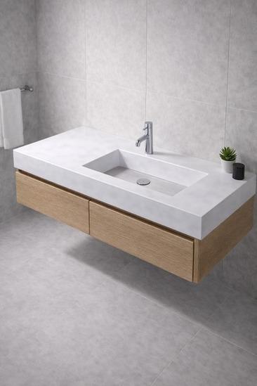 Luxury Integrated Porcelain Counter