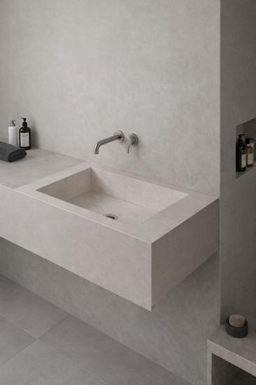 Carrara Square Block Basin