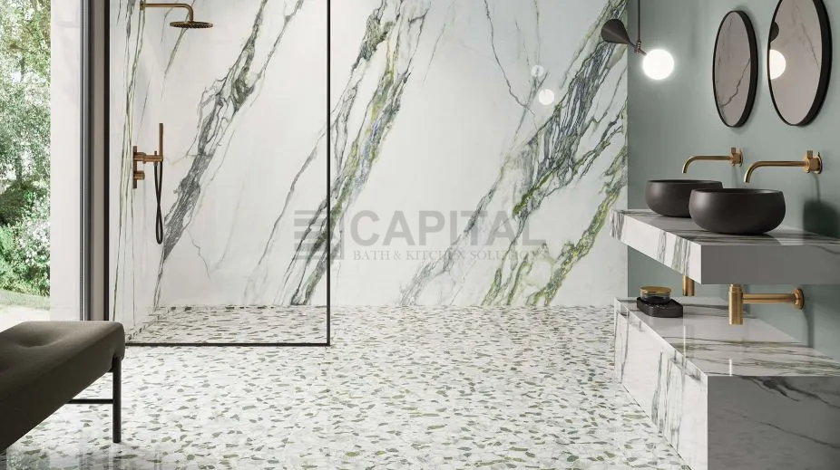 مفهوم تصميم مبتكر للكونتر المصنوع من البورسلين