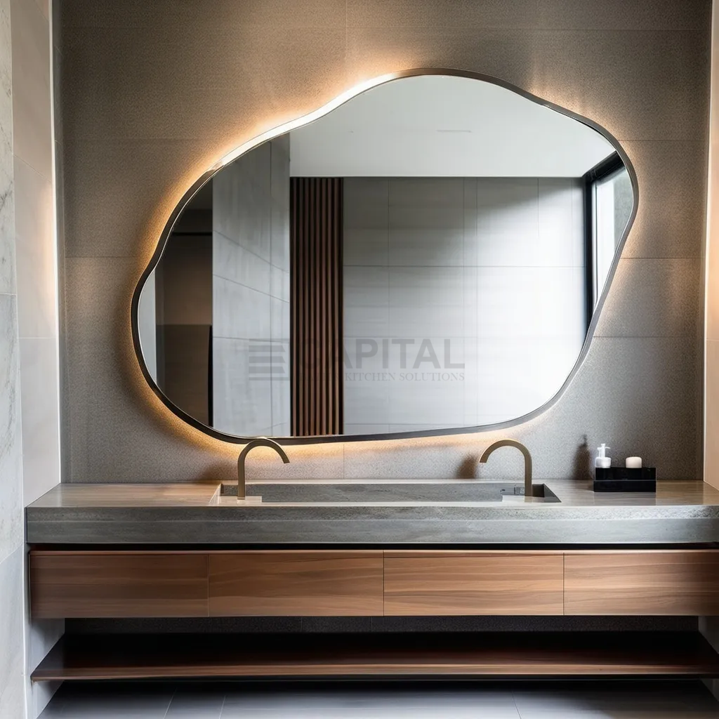 مفهوم تصميم مبتكر للكونتر المصنوع من البورسلين