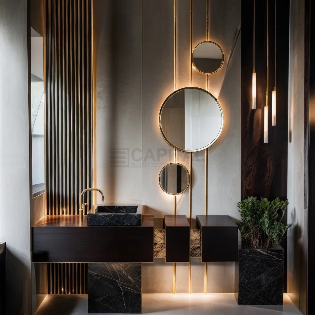 مفهوم تصميم مبتكر للكونتر المصنوع من البورسلين