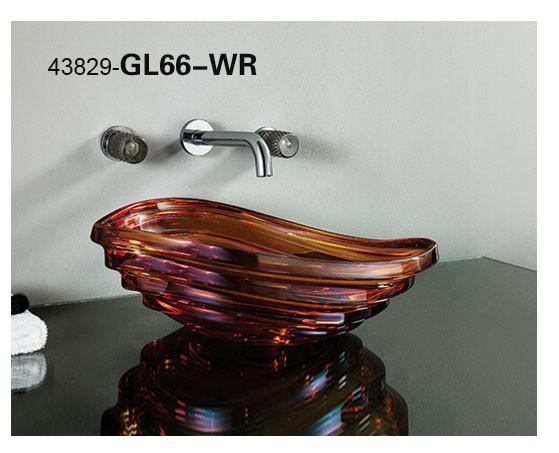 حوض غسيل فاخر من الزجاج