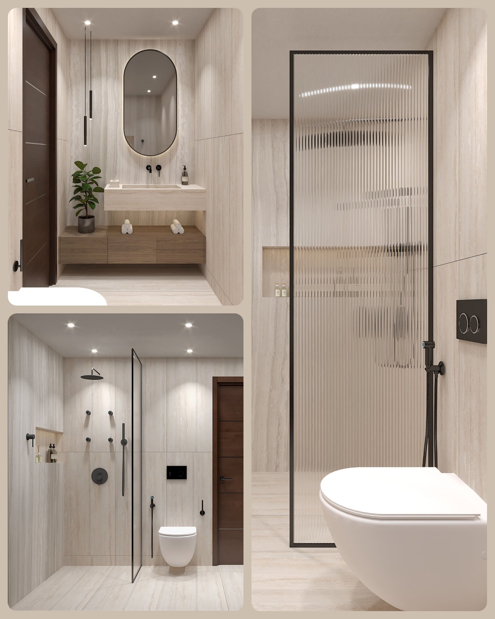 D1 Tower Guest Bathroom View 1