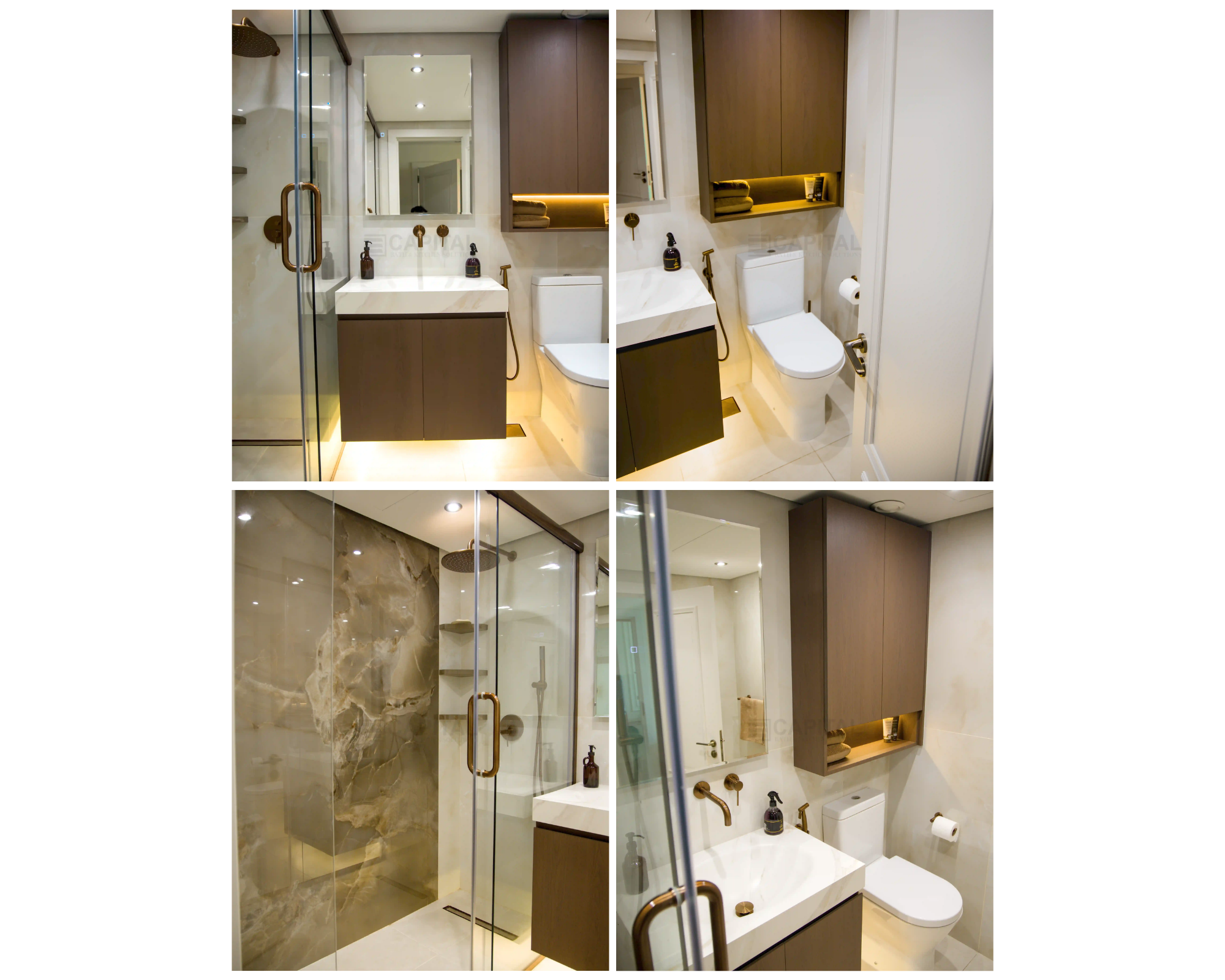 Guest Bathroom Collage - Yelena Downtown Dubai