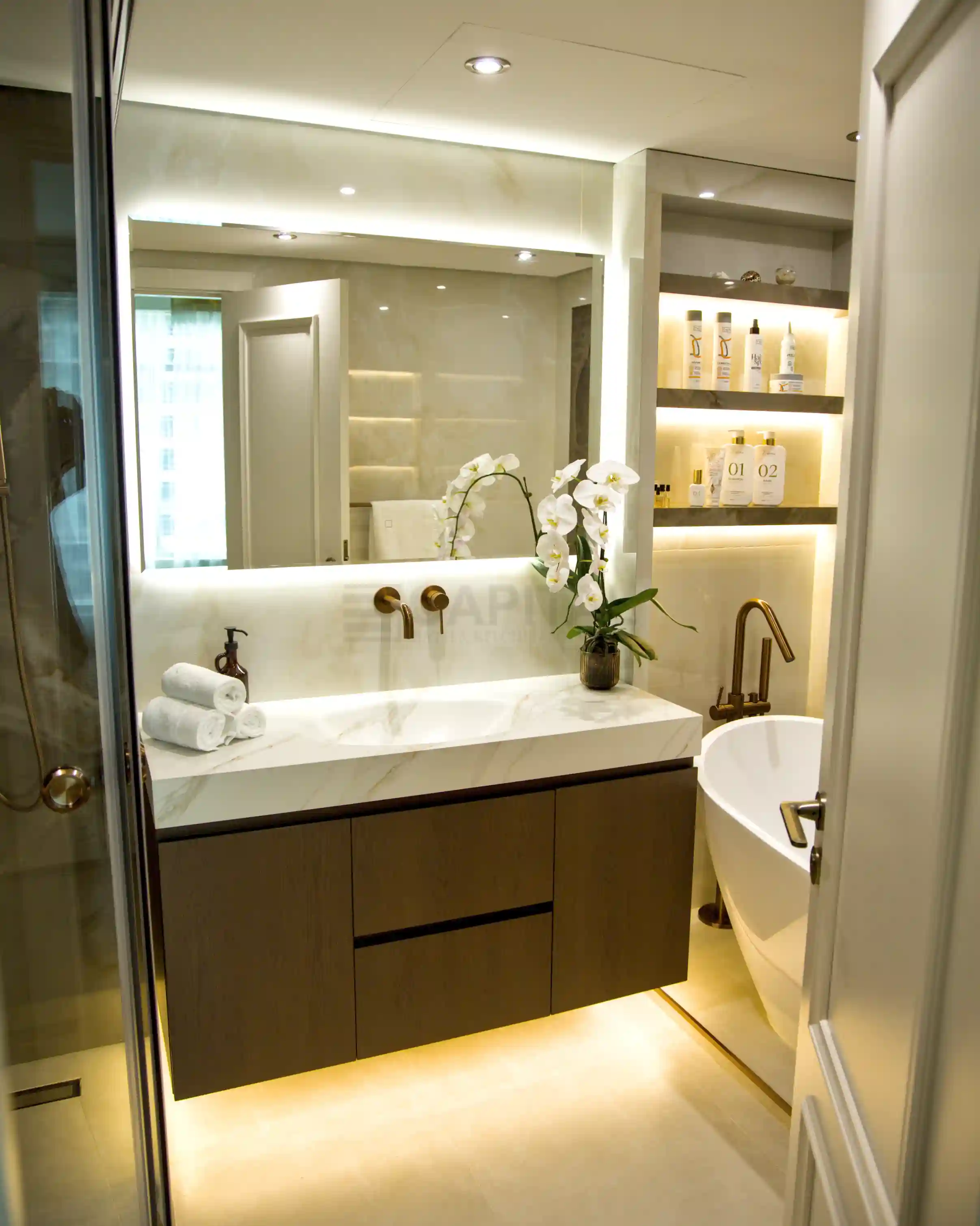 Master Bathroom View 2 - Yelena Downtown Dubai