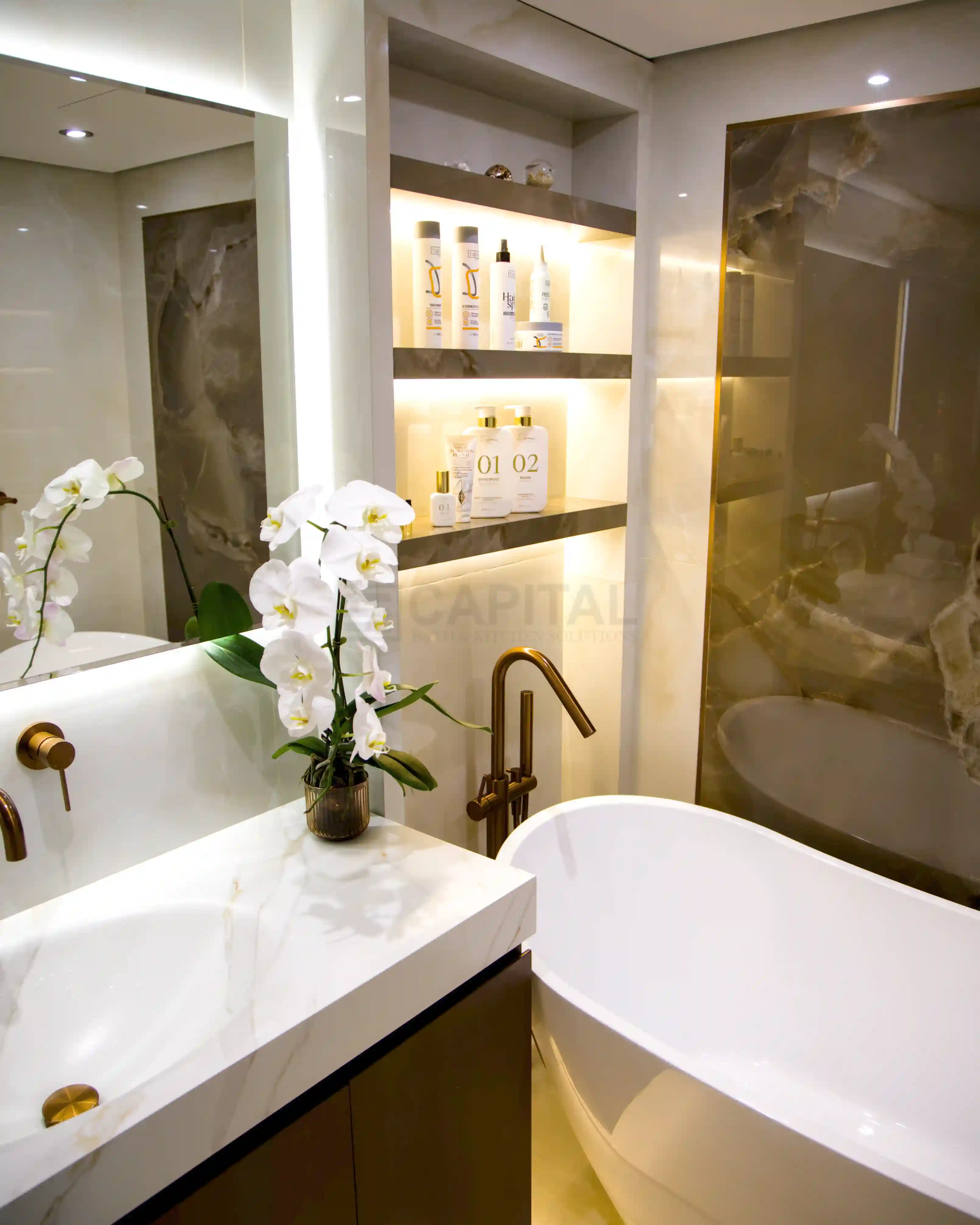 Master Bathroom View 3 - Yelena Downtown Dubai