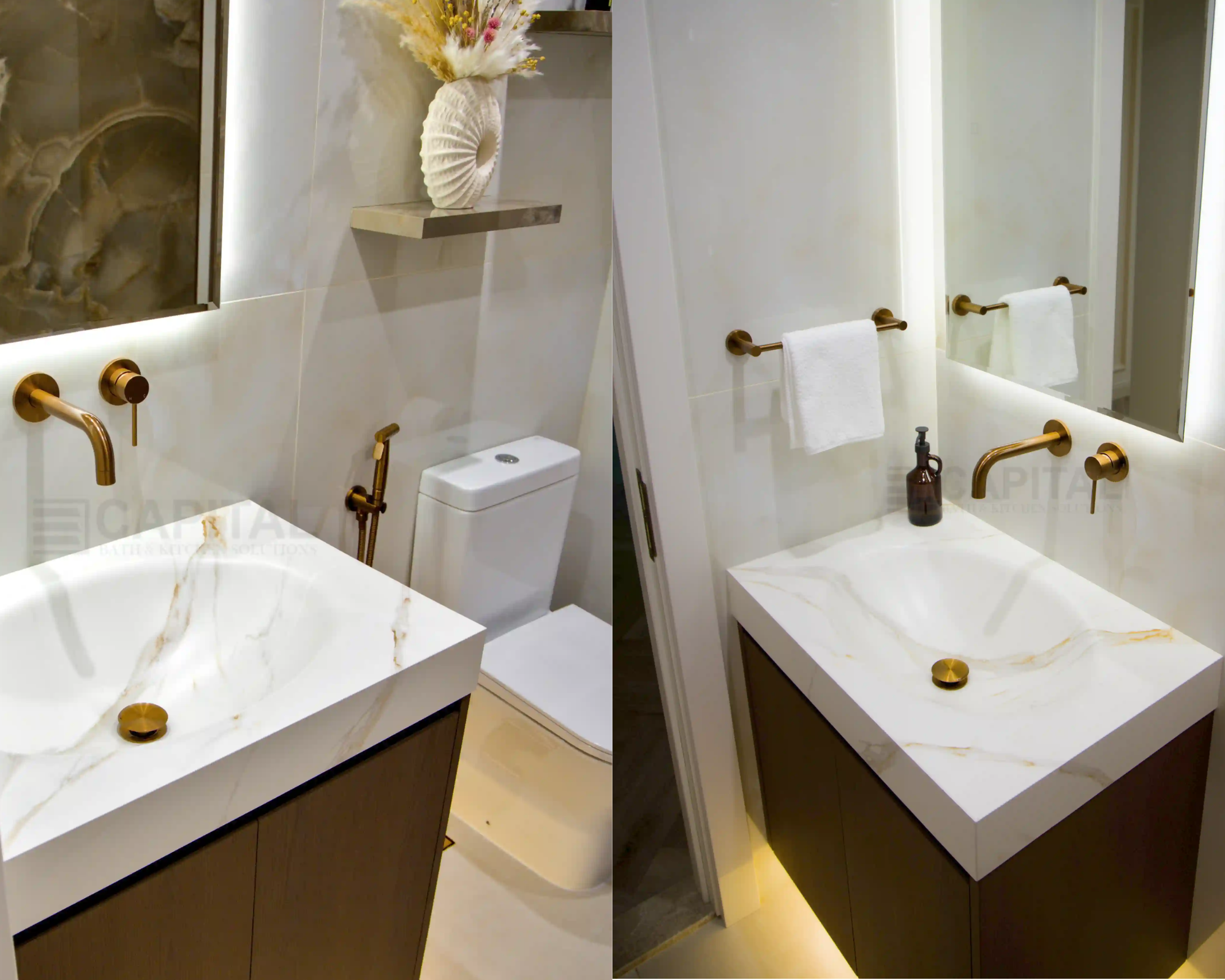 Powder Room Collage - Yelena Downtown Dubai